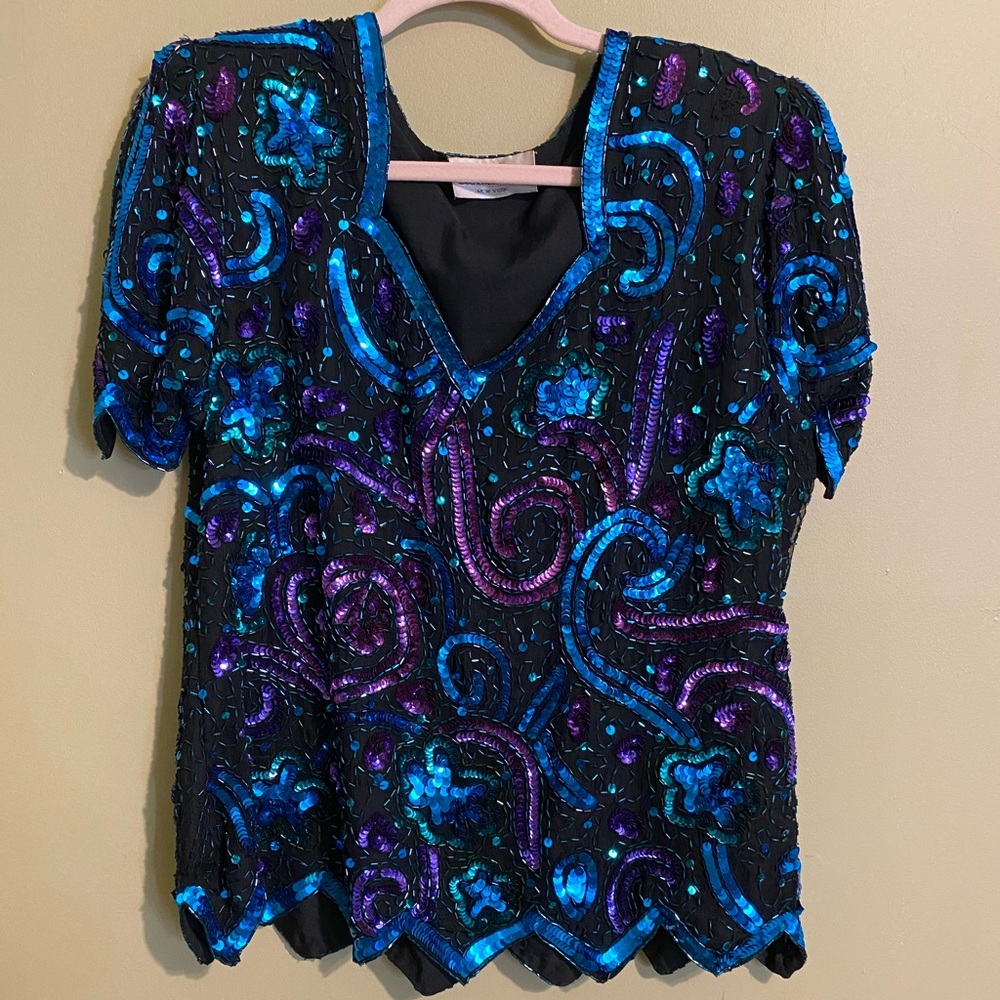 Authentic 80’s sequin top